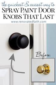 Label the items that you'll be reusing and. The Best Way To Spray Paint Door Knobs That Will Outlast You House