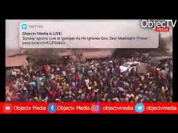 Seriki fulani igangan calls for extradition; Chief Sunday Igboho Live At Igangan Early Hours Of Today Youtube