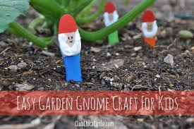 How to make a garden gnome out of clay. Garden Gnome Craft Sticks Diy Skip To My Lou