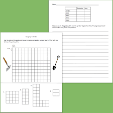 Design A Garden Area And Perimeter Freebie Math Measurement Teaching Math Math Resources