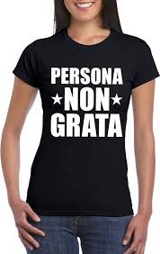 Niets is te gek dit keer. Bol Com Zwart Persona Non Grata Shirt Voor Dames L