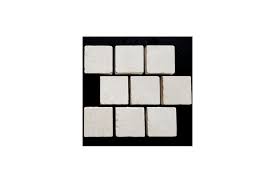 Bianca Perla Antique Brick Pattern Cobblestone Limestone Size 90x90x30 mm  Finish Antique
