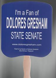 I'm a Fan of Delores Gresham State Senate Republican Tennessee Used Paper  Hand Fan