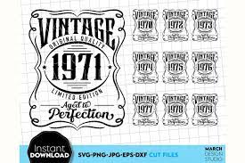 Download Vintage Birthday Svg 50th Svg Svg Includes 1970 1979