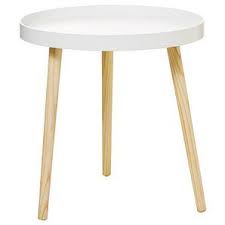 Perfect For A Range Of Interiors And Rooms This Round Side Tray Table Offers Stylish Durability For Any Sp Tray Table White Side Tables White Round Side Table