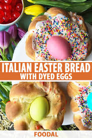 In my spanish version, i've used a. Italian Easter Bread With Dyed Eggs Recipe Foodal