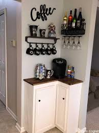 30 Best Home Coffee Bar Ideas For All Coffee Lovers Corner Coffee Bar Idea Bar Coffee Corner Home Idea Bars For Home Coffee Bar Home Home Decor