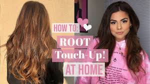 Light brown hair is trending. How To Root Touch Up At Home Black To Brown Hair Roots Youtube