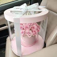Wholesale Large Clear Plastic Preserved Bouquet Round Gift Paper Cardboard Packaging Luxury Flower Box Buy Flo Luxury Flower Box Flower Box Gift Flower Boxes