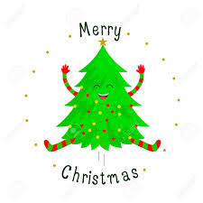 Maybe you would like to learn more about one of these? Cute Christmas Tree Cartoon Characters With Smiley Face Merry Royalty Free Cliparts Vectors And Stock Illustration Image 91005334