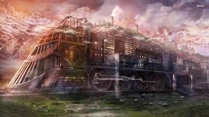 Steampunk Train Steampunk City Train Artwork Train Art