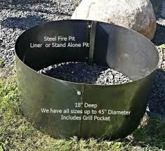 Set the metal fire pit ring inside the fire pit. Mild Steel Fire Pit Ring Fire Pit Ring For Sale