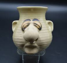Peter Petrie Designs "IT' SNOT A MUG" Egg Separator with Manual Pottery  Face Fun