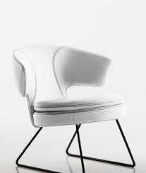 Lolita Armchair In White Leather Sledge Base Idd We can advise on whats right for you.
