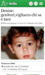 Prelevato il dna a olesya rostova in russia. Missing Denise Pipitone Mary Falco