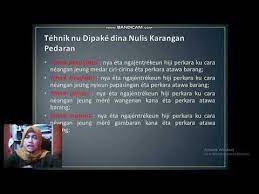 Struktur tulisan bahasan bahasa sunda diwangun ku bubuka eusi jeung panutup. Karangan Pedaran Youtube