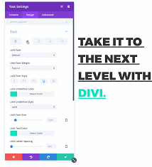 You Can Now Customize Your Anchor Link Styles In The Divi Text Module Change The Font Font Style Text Size Color And Font Styles Custom Color How To Apply