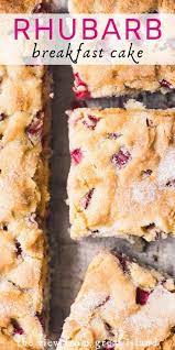 Leicht Rhabarber Fruhstuck Kuchen Breakfast Cake Recipes Rhubarb Cake Recipes Fruity Snacks