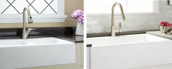 cast iron farmhouse sinks & apron front