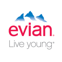 The below image is of the evian logo old showing the sign by itself or the logo including the brand name of the relevant company. Evian Brand Price Share Stock Market