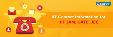 Iits And Its Subsidiaries Contact Information For Jam Gate Jee Exams Jee Exam Exam Contacts