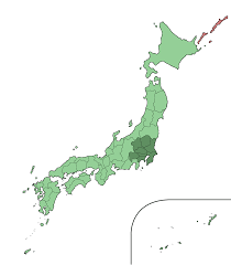 The map is 16 x 16 large city tiles and accurately scaled based on dem data. Greater Tokyo Area Wikipedia