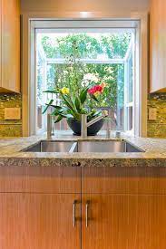 A kitchen bay window is the window in the kitchen that projects outside the exterior wall of the house. Kitchen Bay Window Houzz