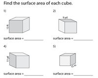 The unit of measurement of volume is the cubic meter. Surface Area Of A Cube Worksheets