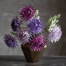Download Paper Spider Chrysanthemums For Fall Lia Griffith