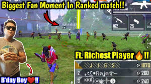 Garena free fire also is known as free fire battlegrounds or naturally free fire. Biggest Fan Moment In Free Fire B Day Special Ft Jiggs Youtube