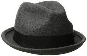 Brixton Mens Gain Fedora Hat Heather Grey Large Click Image For More Details Fedora Hat Fedora Hats