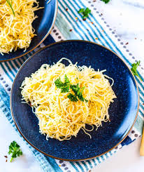 Any long pasta shape, such as linguine or spaghetti, can be substituted for the angel hair. Garlic Angel Hair Pasta Recipe Video Mae S Menu