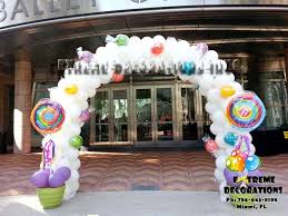 Birthday Ideas In Miami Candyland Theme Balloon Arch With Lolipops Party Decorations Miami Birthday Party Decoration Idea Candy Theme Birthday Party Candyland Games Party Decorations