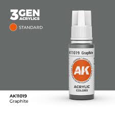 AK-Interactive: (3rd Gen) Acrylic - Graphite (17ml)