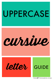 upper case cursive letter formation the ot toolbox