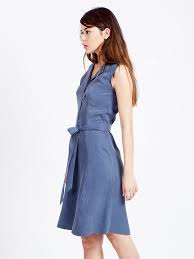 Sale Light Blue Dress Sleeveless Dress Denim Shirt Dress Summer Dress Petite Dresses Light Denim Dress Business Casual Dresses Denim Shirt Dress Summer