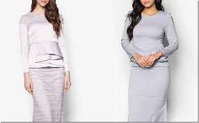 Looking for some awesome baju raya 2021? Grey Modern Baju Kurung Ideas For Raya 2016