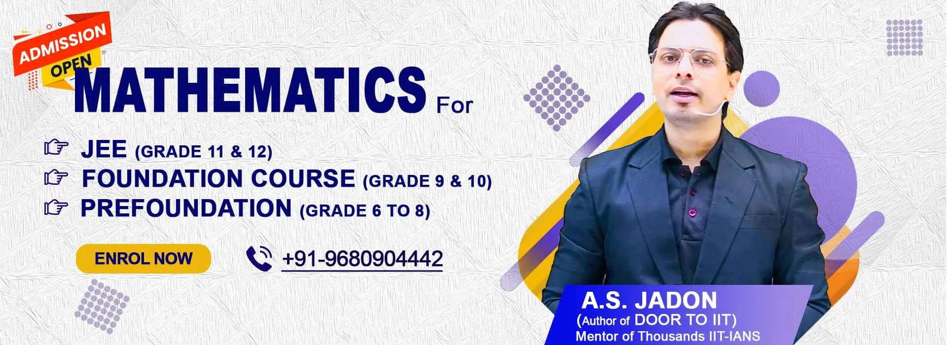 Personalised 1:1 Maths Coaching (JEE / CBSE)