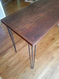 Oak Hairpin Leg Dining Table Coffee Table Foyer Table Etsy Dining Table Legs Hairpin Leg Dining Table Dining Table