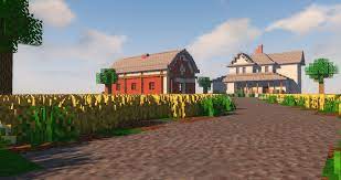 This historic family farm is managed by the recreation & parks division of falls church city more… Farmhouse And Barn Minecraft