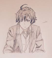 Hikigaya Hachiman Tumblr Anime Sketch Character Illustration Anime