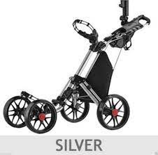 Silver Caddycruiser One V3 One Click Folding Golf Push Cart Golf Accessories Golf