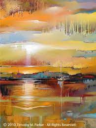 Modern Landscape Painting Artist Tim Parker Abstract Art Landscape Landscape Artwork Landscape Art
