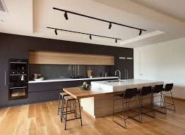 Cuisine moderne noir blanc bois. 55 Idees Originales De Cuisines Modernes A Vous Faire Partager