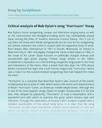 Lift your spirits with funny jokes, trending memes, entertaining gifs, inspiring stories, viral videos, and so much more. Critical Analysis Of Bob Dylan S Song Hurricane Free Essay Example