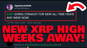 In a weeks time this candle could surge higher and perhaps even go straight to all time high. Analyst Xrp New All Time High Within Weeks Xrp Loses 4 Market Cap To Dogecoin Because Reasons Youtube