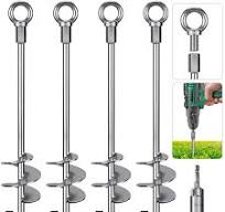 Amazon.com : Insaga 18'' Ground Anchors Screw in Heavy Duty ...