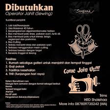 We did not find results for: Loker Operator Jahit Sewing Shalehaa Serang Atmago