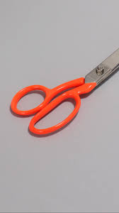 They consist of a pair of metal blades pivoted so that the sharpened edges slide against each other when the in this clipart you can download free png images: Fabric Scissors Neon Orange Offdn