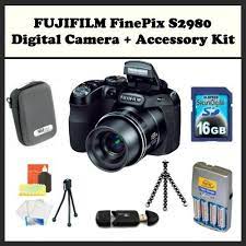 Fujifilm Finepix S2980 Accessory Kit Includes 16gb Memory Card Memory Card Reader 4 Aa Rechargeable Bat Fujifilm Finepix S2980 Memory Card Reader Finepix
